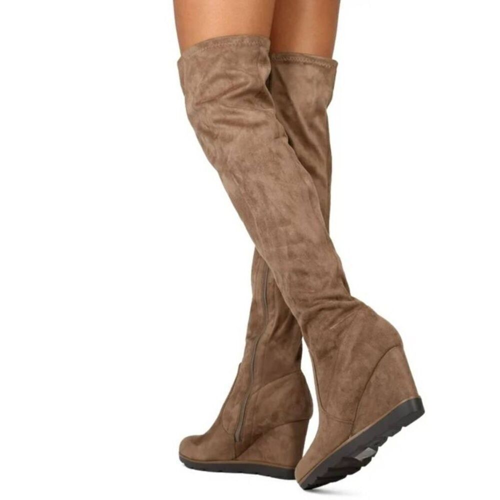 Betani Faux Suede OTK Boots